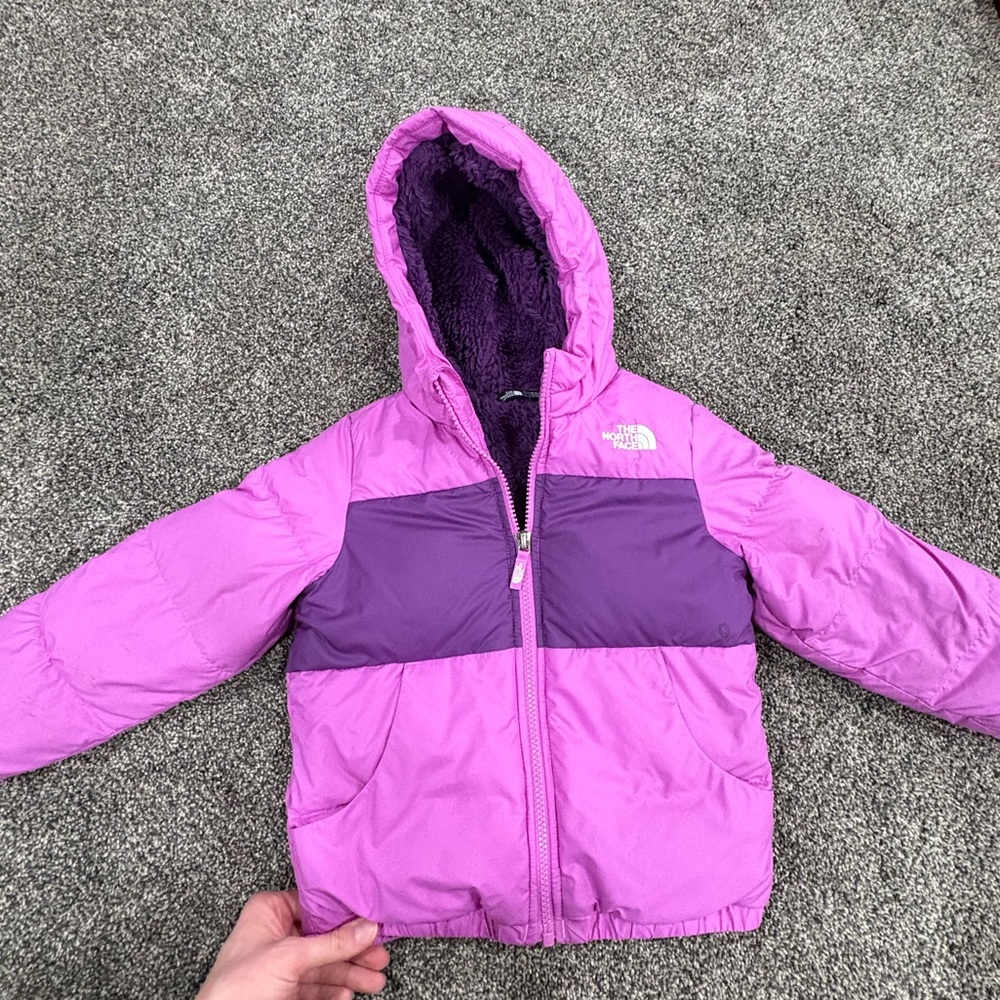 The North Face Vibrant Purple Toddler winter coat